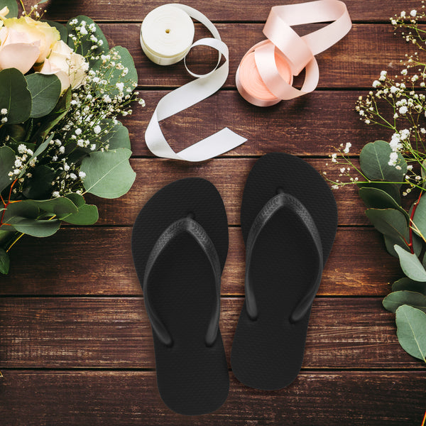 White & Silver Flip Flops