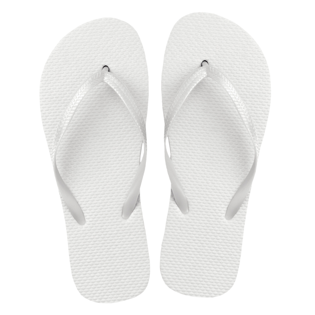 Bulk White Flip Flops For Weddings - FlipFlopStore.com