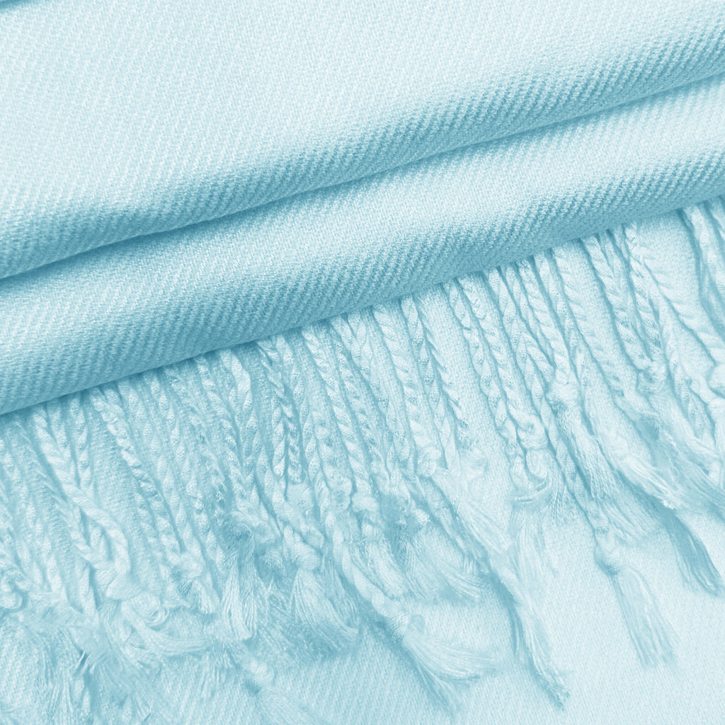 Bulk Baby Blue Pashmina Scarf For Weddings - FlipFlopStore.com