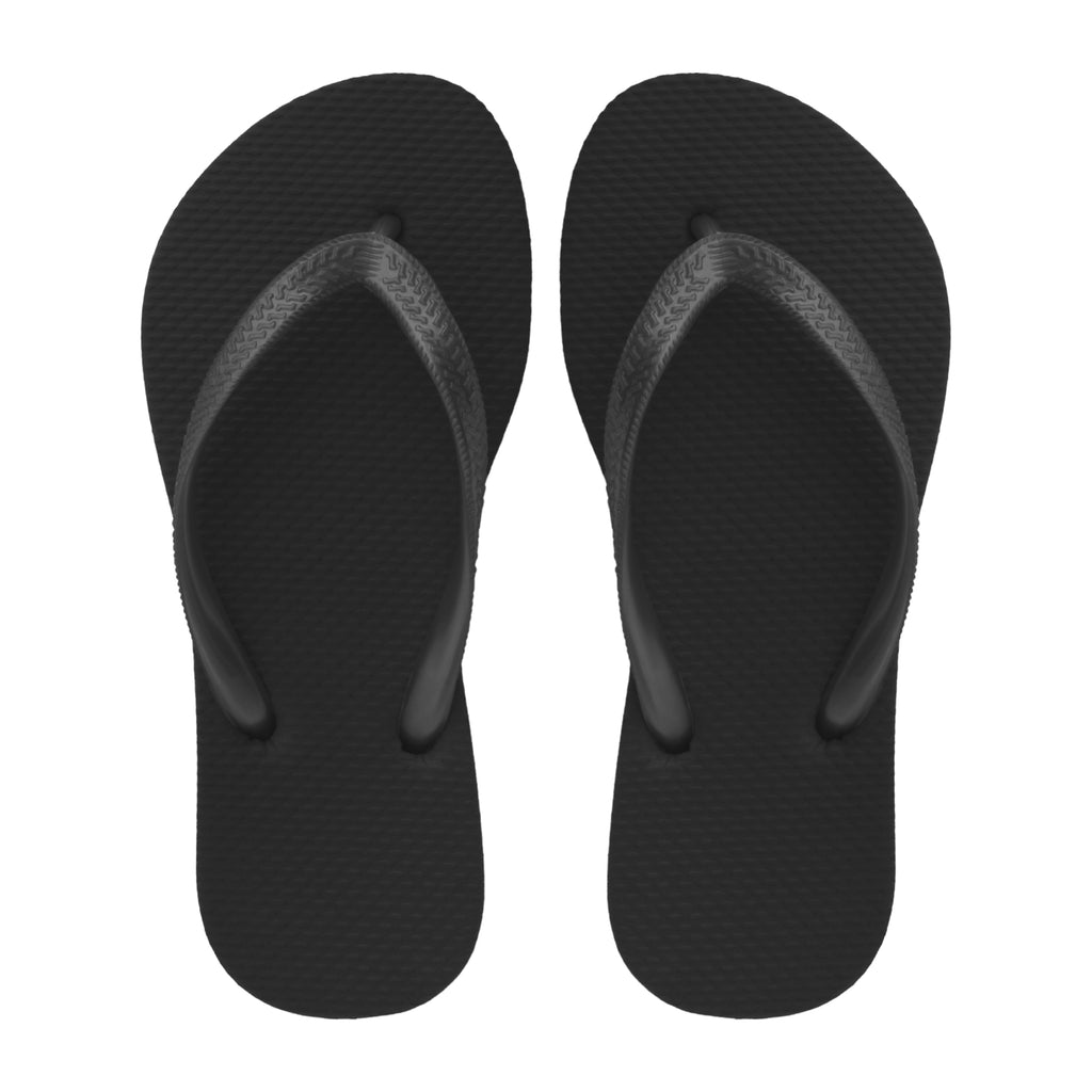 Black Flip Flops