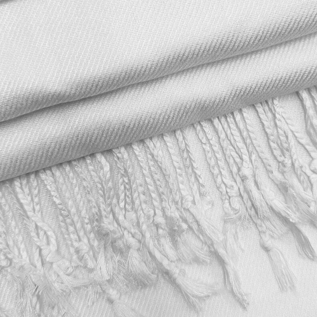Bulk White Pashmina Scarf For Weddings - FlipFlopStore.com